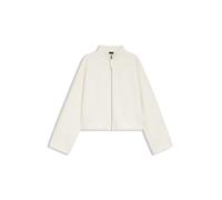 BOSS Relaxed-Fit Bomberjacke aus Stretch-Jersey - Style Ebesya, 50555057 Weiß S