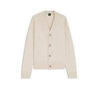 BOSS Relaxed-Fit Cardigan aus Schurwolle - Style C-Ucone, 50555120 Natur M