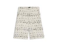 BOSS Relaxed-Fit Cropped-Hose aus gestreiftem Baumwoll-Mix mit Tweed-Struktur - Style Taletar, 50553885 Beige gemustert 46