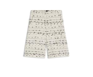 BOSS Relaxed-Fit Cropped-Hose aus gestreiftem Baumwoll-Mix mit Tweed-Struktur - Style Taletar, 50553885 Beige gemustert 46