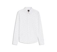 BOSS Relaxed-Fit Hemd aus bedrucktem Baumwoll-Jersey - Style Myjersey_M, 50565817 Weiß gemustert XXL