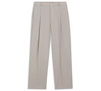 BOSS Relaxed-Fit Hose aus gemusterter Schurwolle - Style P-Pat-PL-CW-263F, 50564667 Hellbeige 54