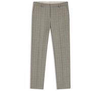BOSS Relaxed-Fit Hose aus kariertem Stretch-Gewebe - Style C-Peter-253, 50546061 Beige gemustert 98