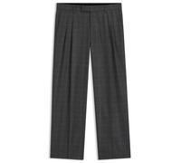 BOSS Relaxed-Fit Hose aus karierter Stretch-Wolle - Style C-Pat-DPL-BB-254, 50557357 Grau 56