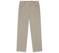 BOSS Relaxed-Fit Hose aus melierter Schurwolle - Style Tilda9, 50542004 Beige 34