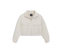 BOSS Relaxed-Fit Jacke aus Baumwoll-Twill mit Leinen - Style Jamoura-W, 50553908 Natur 34