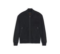 BOSS Relaxed-Fit Jacke aus Veloursleder - Style Jonorve, 50562519 Dunkelblau 46