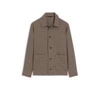 BOSS Relaxed-Fit Jacke aus Woll-Mix mit Vichy-Karo - Style C-Carper-OS-2pp-264, 50572012 Braun gemustert 52