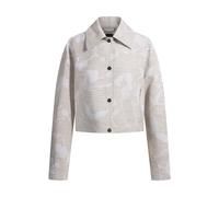 BOSS Relaxed-Fit Jacke mit floralem Muster - Style Jarlota, 50530887 Beige gemustert 42