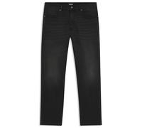 BOSS Relaxed-Fit Jeans aus schwarzem Stretch-Denim - Style H-Anderson_IN, 50555504 Dunkelgrau 33/34