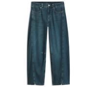 High-waist-Jeans BOSS ORANGE "DIANA HR C Premium Damenmode", Damen, Gr. 30, Länge 26, blau (medium blau 420), Denim/Jeans, Obermaterial: 100% Baumwolle, unifarben, weit, unten schmal 7/8-Länge, Jeans