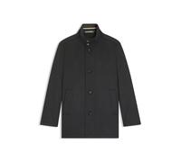 BOSS Relaxed-Fit Kurzmantel aus Wolle mit Kaschmir - Style H-Coxtan-234, 50549193 Grau 46