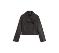 BOSS Relaxed-Fit Lederjacke im Trench-Stil - Style Sarcae, 50559306 Dunkelbraun 44