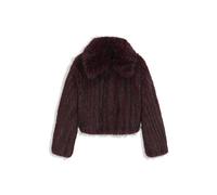 BOSS Relaxed-Fit Mantel aus auffälligem Kunstfell - Style C_Cefura1, 50568499 Dunkelrot 44