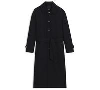 BOSS Relaxed-Fit Mantel aus Schurwolle mit Fischgrät-Muster - Style C-Colin-BLTPress-264, 50571868 Dunkelblau 52
