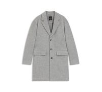 BOSS Relaxed-Fit Mantel aus Woll-Mix - Style C-Cale-Flaps-254, 50551603 Hellgrau 50
