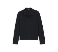 BOSS Relaxed-Fit Overshirt aus Baumwolle mit Streifen-Dessin - Style C-Carper-J-2PP-263, 50567548 Dunkelblau 50