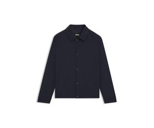 BOSS Relaxed-Fit Overshirt aus elastischem Woll-Mix - Style P-Carper-Coach-WG261, 50556776 Dunkelblau 54