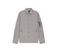 BOSS Relaxed-Fit Overshirt aus Gewebe mit Waffelstruktur - Style ST_Tour Waffle L, 50554467 Hellgrau S