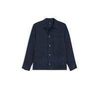 BOSS Relaxed-Fit Overshirt aus in Italien gefertigtem Leinen-Twill - Style H-CAI-K-3P-262, 50561615 Dunkelblau M