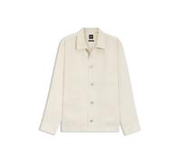 BOSS Relaxed-Fit Overshirt aus in Italien gefertigtem Leinen-Twill - Style H-CAI-K-3P-262, 50561615 Hellbeige M