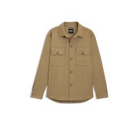 BOSS Relaxed-Fit Overshirt aus Stretch-Baumwolle mit Twill-Struktur - Style C-Carper-OS-253F, 50556940 Beige 54