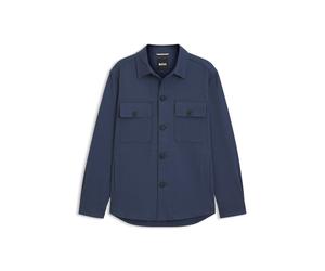 BOSS Relaxed-Fit Overshirt aus Stretch-Baumwolle mit Twill-Struktur - Style C-Carper-OS-253F, 50556940 Blau 46
