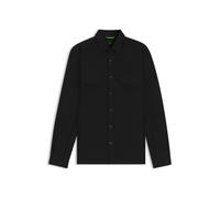 BOSS Relaxed-Fit Overshirt aus Stretch-Gabardine - Style ST_Future L, 50550020 Schwarz XXL