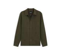 BOSS Relaxed-Fit Overshirt aus unifarbenem Twill - Style H-CAI-K-3P-262, 50567292 Hellgrün M