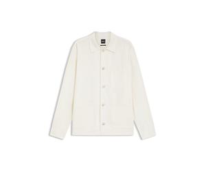 BOSS Relaxed-Fit Overshirt aus unifarbenem Twill - Style H-CAI-K-3P-262, 50567292 Natur XL