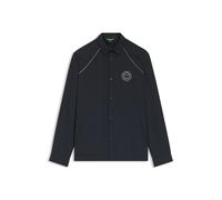 BOSS Relaxed-Fit Overshirt mit wasserabweisendem Finish - Style ST_Join L, 50557562 Dunkelblau L