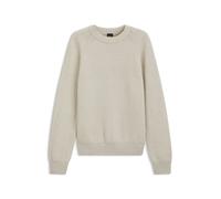 BOSS Relaxed-Fit Pullover mit gerippter Zickzack-Struktur - Style Kepler, 50571401 Hellbeige S