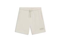 BOSS Green Regular Fit Sweatshorts aus Baumwoll-Mix Modell 'JT_SHORTS' in Offwhite, Größe M