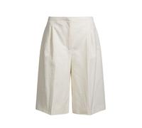 BOSS Relaxed-Fit Shorts aus italienischem Baumwoll-Mix mit Bouclé-Struktur - Style Tualy, 50545990 Weiß 34