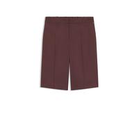BOSS Relaxed-Fit Shorts aus Leinen-Mix - Style Tianala, 50557429 Dunkelbraun 38