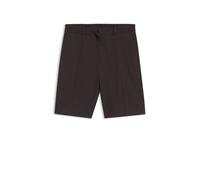 BOSS Relaxed-Fit Shorts aus waschbarem Tech-Leinen - Style P-Peter-RDS-S-WG-262, 50561983 Dunkelbraun 58