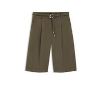 BOSS Relaxed-Fit Shorts mit Schnallengürtel - Style C_Talarina3, 50563132 Dunkelgrün 44
