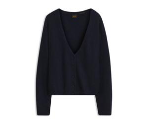 BOSS Relaxed-Fit Strickjacke aus Alpaka-Mix - Style C_Farano, 50576535 Dunkelblau S