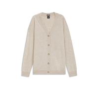 BOSS Relaxed-Fit Strickjacke aus Kaschmir - Style Falanas, 50571229 Hellbeige XXL