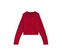 BOSS Relaxed-Fit Strickjacke mit Lochstrick-Details - Style C_Fernard_1, 50569886 Rot XS