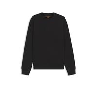 BOSS Relaxed-Fit Sweatshirt aus Baumwoll-Terry mit Logo-Stickerei - Style We_Logo, 50567420 Schwarz M