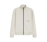 BOSS Relaxed-Fit Sweatshirt aus Premium French Terry - Style SW_Collar Full Zip, 50564104 Natur M