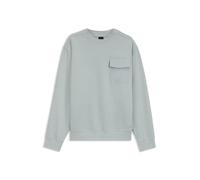 BOSS Relaxed-Fit Sweatshirt aus Stretch-Baumwolle - Style We_Urban, 50565038 Hellgrau XXL