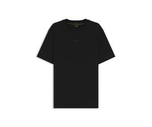 BOSS Relaxed-Fit T-Shirt aus Baumwoll-Mix mit Elasthan-Anteil - Style TS_Urban Tech, 50564108 Schwarz M