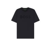 BOSS Relaxed-Fit T-Shirt aus Stretch-Baumwolle mit tonalem Logo - Style TS_Iconic Logo, 50553636 Dunkelblau XXL