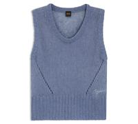 BOSS Relaxed-Fit Top mit großmaschiger Strick-Struktur - Style C_Frignac, 50554634 Blau XL