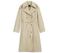 BOSS Relaxed-Fit Trenchcoat aus wasserabweisender Baumwolle mit Stretch-Anteil - Style C_Carelli1, 50572749 Hellbeige 36