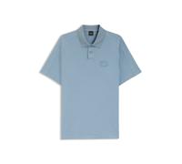 BOSS Relaxtes Poloshirt aus Interlock-Baumwolle mit Logo-Artwork - Style Pe_Techno, 50559146 Hellblau M
