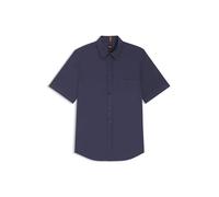 BOSS Regular-Fit Hemd aus Baumwoll-Popeline - Style Relegant_6-short_M, 50537331 Dunkelblau L