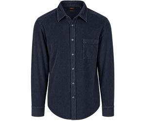 BOSS Relegant Cordhemd Navy - Größe XL Dunkelblau XL